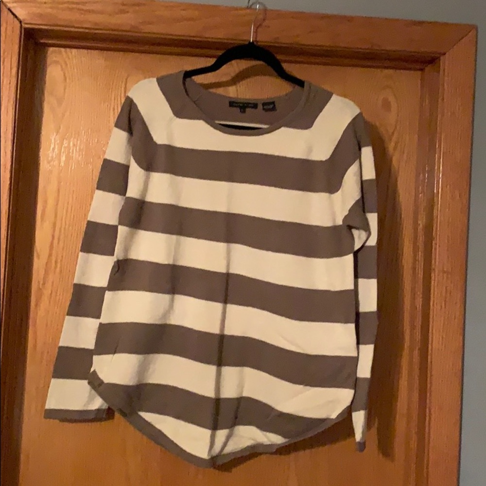 Striped Sweater L Jeanne Pierre